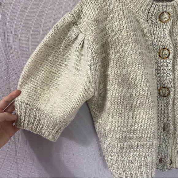 NWOT En Saison Little Cardigan Cropped Wool Size Medium - Picture 4 of 4